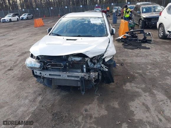2014 Mitsubishi Lancer Evolution MR with VIN JA32W5FV5EU017592, listed as a IAAI auction lot 41158408 with 97614 miles. Bid and sale history available at carsss.com. Image 13.
