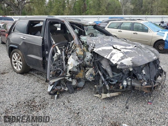 2017 Jeep Grand Cherokee Limited with VIN 1C4RJEBGXHC712537, listed as a Copart auction lot 53204385 with 0 mi miles and Salvage Title. Bid and sale history available at carsss.com. Image 4.