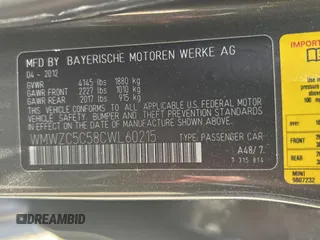 2012 MINI Countryman S с VIN WMWZC5C58CWL60215, выставлен на аукционе Copart как лот 63710935 с пробегом 127 673 миль миль и Чистый • Clean title. История ставок и продаж доступна на DreamBid. Изображение 10.