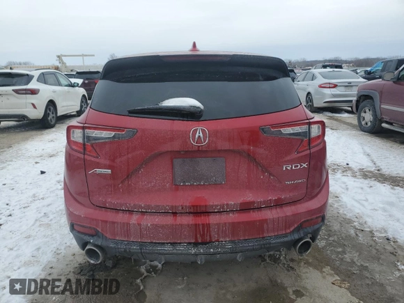 2021 Acura RDX w/A-Spec Package with VIN 5J8TC2H67ML001418, listed as a Copart auction lot 45338495 with Not Provided miles and Salvage Title. Bid and sale history available at carsss.com. Image 6.
