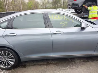 2015 Hyundai Genesis 3.8L with VIN KMHGN4JE8FU098774, listed as a IAAI auction lot 42069813 with 76,397 mi miles. Bid and sale history available at carsss.com. Image 14.