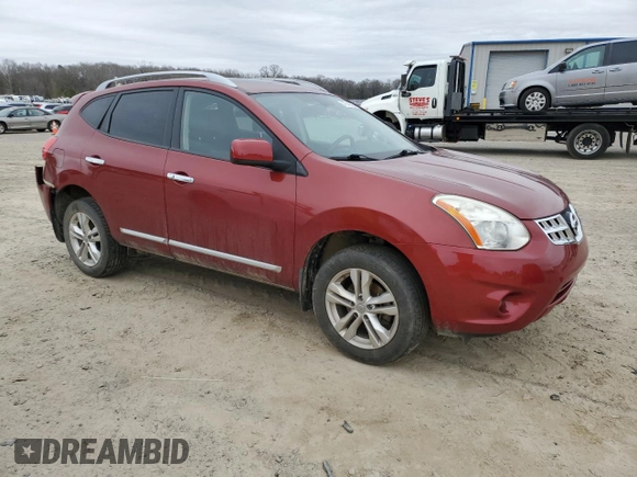 2013 Nissan Rogue S with VIN JN8AS5MT7DW526858, listed as a Copart auction lot 47649655 with 126,689 mi miles and Clean Title. Bid and sale history available at DreamBid. Image 4.