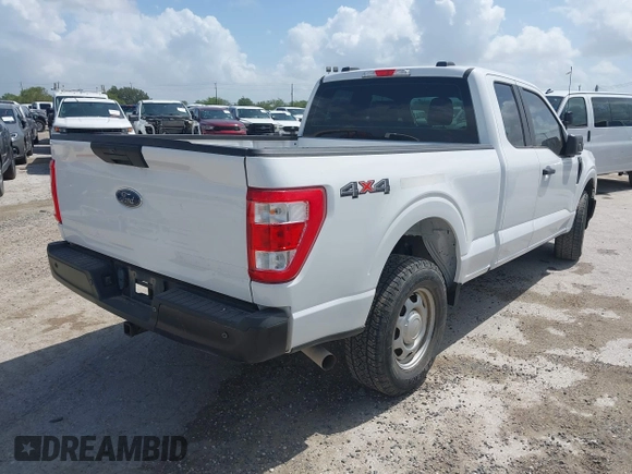 2022 Ford F-150 XL with VIN 1FTFX1E55NKD43897, listed as a IAAI auction lot 42512714 with 55,078 mi miles and . Bid and sale history available at DreamBid. Image 4.