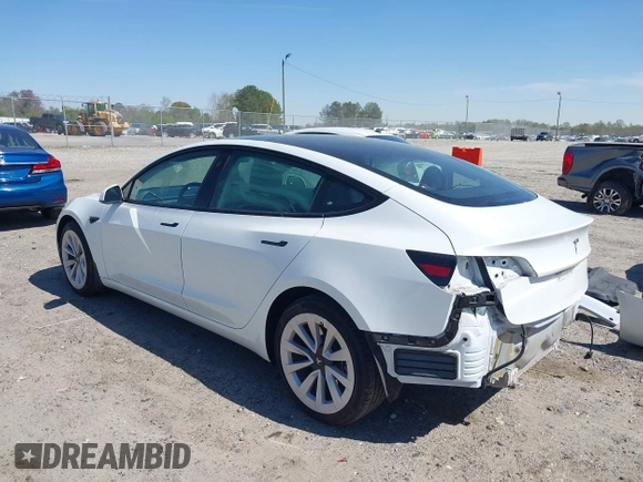 2023 Tesla Model 3 with VIN 5YJ3E1EA7PF592966, listed as a IAAI auction lot 41879794 with 13,423 mi miles and . Bid and sale history available at carsss.com. Image 3.