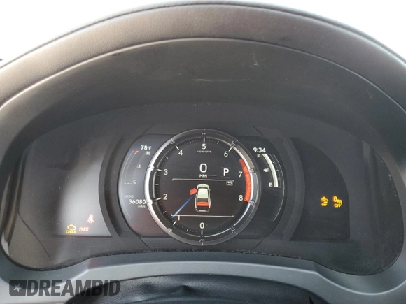 2022 Lexus IS 350 F Sport with VIN JTHGZ1B2XN5053046, listed as a Copart auction lot 57384665 with 36,080 mi miles and Salvage title. Bid and sale history available at DreamBid. Image 9.