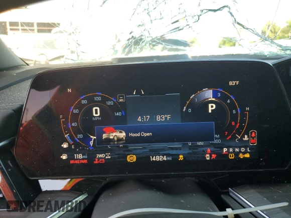 2025 Chevrolet Tahoe Z71 with VIN 1GNS6PRD8SR202788, listed as a Copart auction lot 63323005 with 14,824 mi miles and Clean title. Bid and sale history available at DreamBid. Image 9.