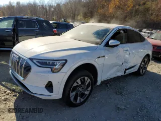2020 Audi e-tron Sportback Premium Plus z VIN WA12ABGE4LB035209, wystawiony jako Copart lot #78139704 z przebiegiem 13 055 mil mil oraz Szkoda całkowita • Salvage title. Historia ofert i sprzedaży dostępna na DreamBid. Obrazek 1.