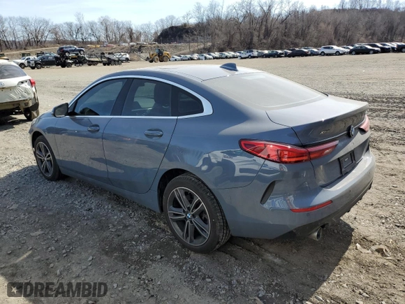 2023 BMW 2 Series 228i xDrive with VIN WBA73AK05P7M55059, listed as a Copart auction lot 49292115 with 14,704 mi miles and Salvage Title. Bid and sale history available at carsss.com. Image 2.
