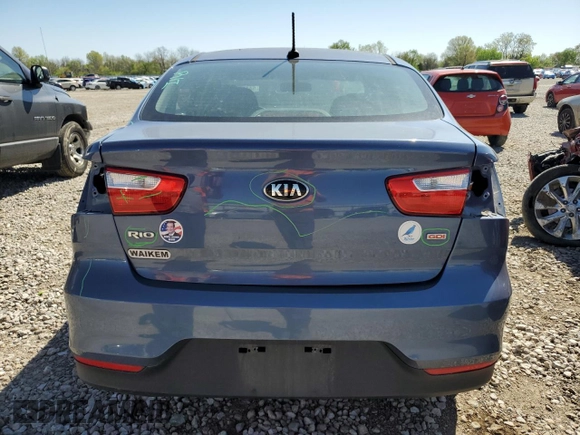 2016 Kia Rio LX with VIN KNADM4A30G6642969, listed as a Copart auction lot 54170695 with 85,925 mi miles and Salvage Title. Bid and sale history available at carsss.com. Image 6.
