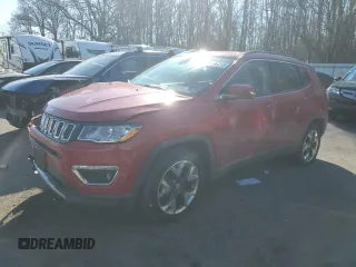 2019 Jeep Compass Limited with VIN 3C4NJCCB5KT819366, listed as a Copart auction lot 88596315 with 75,333 mi miles and Salvage Title. Bid and sale history available at carsss.com. Image 1.