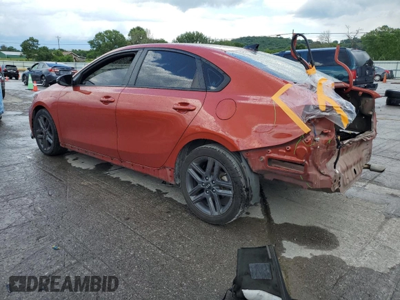 2021 Kia Forte GT-Line with VIN 3KPF34AD4ME318985, listed as a Copart auction lot 59023575 with 94,572 mi miles and Salvage title. Bid and sale history available at DreamBid. Image 2.