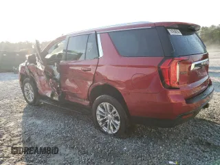 2021 GMC Yukon SLE with VIN 1GKS1AKD6MR200592, listed as a Copart auction lot 74764814 with 61,904 mi miles and Salvage Title. Bid and sale history available at carsss.com. Image 2.