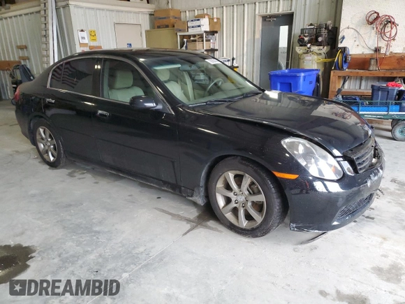 2005 Infiniti G35 with VIN JNKCV51EX5M224753, listed as a Copart auction lot 72999454 with 39,764 mi miles and Salvage Title. Bid and sale history available at DreamBid. Image 4.