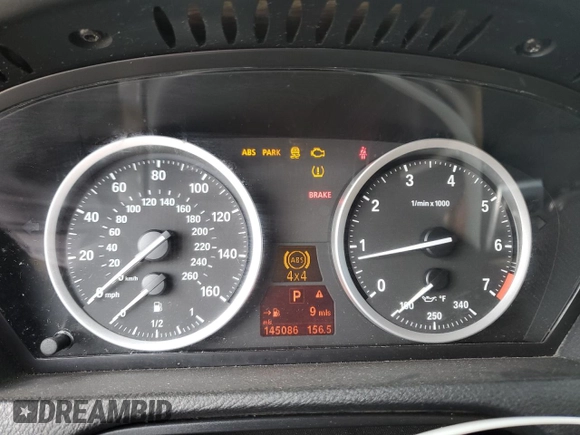 2011 BMW X6 50i with VIN 5UXFG8C57BLZ96635, listed as a Copart auction lot 87471784 with 145,086 mi miles and Clean Title. Bid and sale history available at carsss.com. Image 9.