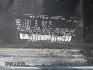 2018 Subaru Impreza Premium z VIN 4S3GTAD64J3705443, wystawiony jako IAAI lot #42304055 z przebiegiem 159 572 mil mil oraz . Historia ofert i sprzedaży dostępna na DreamBid. Obrazek 9.