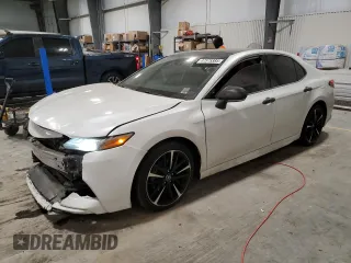 2019 Toyota Camry XSE with VIN 4T1B61HK6KU782041, listed as a Copart auction lot 47575385 with 103,098 mi miles and Salvage Title. Bid and sale history available at carsss.com. Image 1.