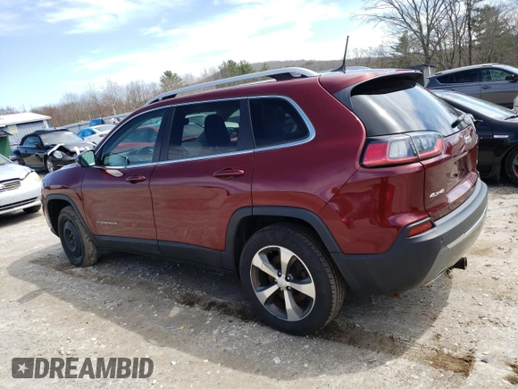 2019 Jeep Cherokee Limited with VIN 1C4PJMDX9KD231050, listed as a Copart auction lot 52769005 with 180,645 mi miles and Salvage Title. Bid and sale history available at carsss.com. Image 2.