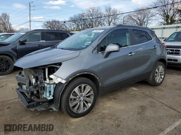 2020 Buick Encore Preferred with VIN KL4CJASB1LB005113, listed as a Copart auction lot 51048615 with 50,292 mi miles and Salvage Title. Bid and sale history available at carsss.com. Image 1.