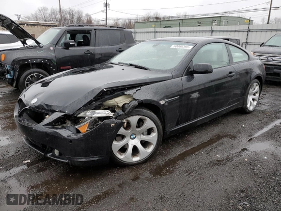 2006 BMW 6 Series 650Ci with VIN WBAEH13486CR49481, listed as a Copart auction lot 50060395 with 159,510 mi miles and Salvage Title. Bid and sale history available at carsss.com. Image 1.