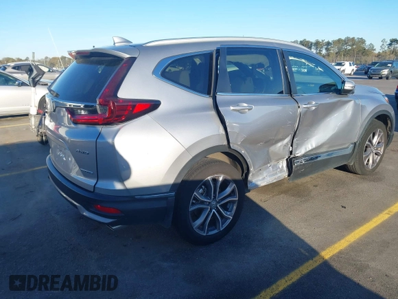 2022 Honda CR-V Touring with VIN 2HKRW2H90NH639946, listed as a IAAI auction lot 41857016 with 47,309 mi miles. Bid and sale history available at carsss.com. Image 4.
