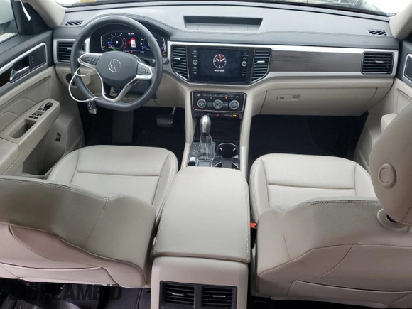 2023 Volkswagen Atlas SE with VIN 1V2JP2CA9PC520933, listed as a Copart auction lot 55444405 with 37,945 mi miles and Salvage title. Bid and sale history available at DreamBid. Image 8.
