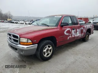 1997 Dodge Dakota with VIN 1B7GL23X9VS223370, listed as a Copart auction lot 43982655 with 195,529 mi miles and Salvage Title. Bid and sale history available at carsss.com. Image 1.