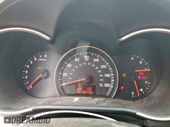 2014 Kia Sorento LX with VIN 5XYKT3A69EG486040, listed as a Copart auction lot 54686995 with 146,736 mi miles and Clean Title. Bid and sale history available at carsss.com. Image 10.