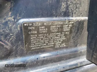 2009 Suzuki SX4 Sport FWD with VIN JS2YC414996200393, listed as a Copart auction lot 50025535 with 140,199 mi miles and Salvage Title. Bid and sale history available at DreamBid. Image 13.