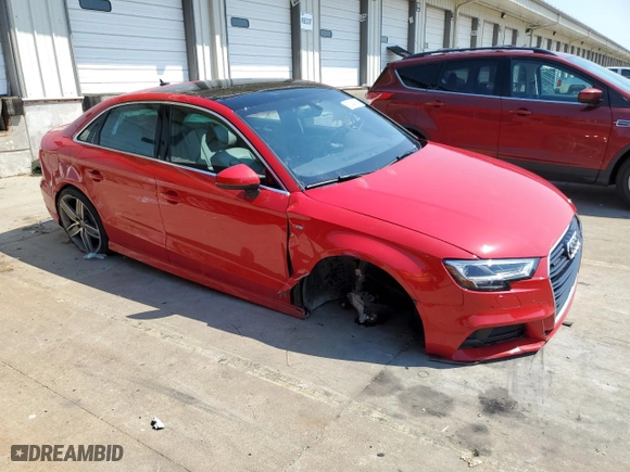 2019 Audi A3 Sedan Premium Plus with VIN WAUJEGFF3K1018383, listed as a Copart auction lot 63040904 with 31,599 mi miles and Salvage Title. Bid and sale history available at carsss.com. Image 4.