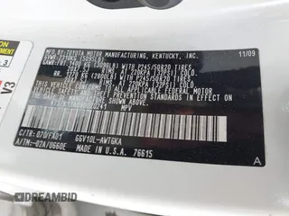 2009 Toyota Venza z VIN 4T3ZK11A09U020241, wystawiony jako IAAI lot #42335397 z przebiegiem 143 816 mil mil oraz . Historia ofert i sprzedaży dostępna na DreamBid. Obrazek 9.