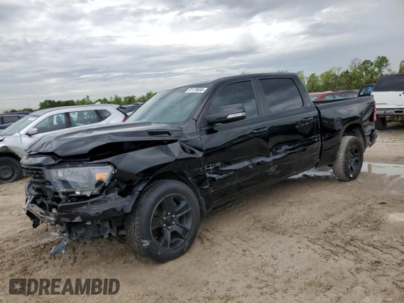 2022 Ram 1500 Big Horn with VIN 1C6RREMT0NN393921, listed as a Copart auction lot 51179695 with 79,839 mi miles and Salvage Title. Bid and sale history available at carsss.com. Image 1.