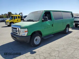2012 Ford Econoline Passenger XL with VIN 1FBSS3BL0CDB35654, listed as a Copart auction lot 63065805 with 189,702 mi miles and Salvage title. Bid and sale history available at DreamBid. Image 1.