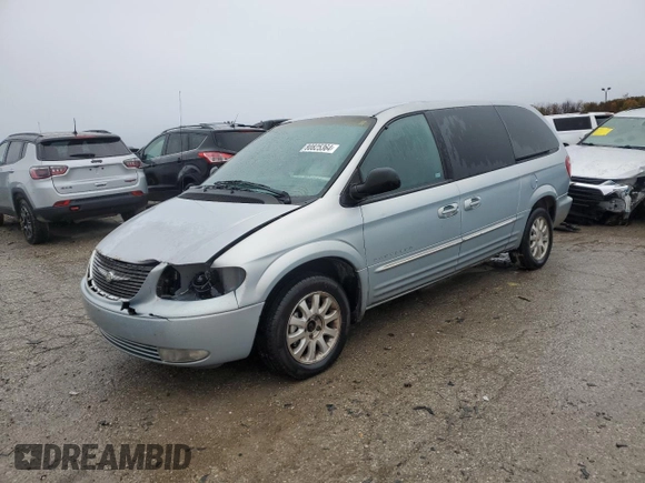 2001 Chrysler Town & Country LXi with VIN 2C4GP54L21R342004, listed as a Copart auction lot 80825364 with 153,433 mi miles and Salvage Title. Bid and sale history available at DreamBid. Image 1.
