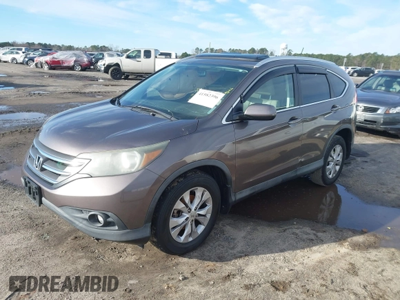 2014 Honda CR-V EX-L with VIN 2HKRM4H76EH638011, listed as a IAAI auction lot 41582396 with 147,614 mi miles. Bid and sale history available at carsss.com. Image 2.