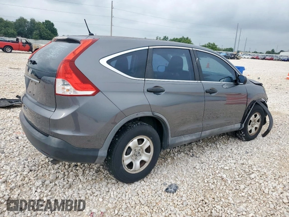 2013 Honda CR-V LX with VIN 3CZRM3H37DG708348, listed as a Copart auction lot 59321335 with 79,020 mi miles and Salvage title. Bid and sale history available at DreamBid. Image 3.