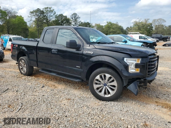 2017 Ford F-150 XL with VIN 1FTEX1CP3HFB48877, listed as a Copart auction lot 51683895 with 148,895 mi miles and Salvage title. Bid and sale history available at DreamBid. Image 4.