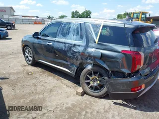 2021 Hyundai Palisade SEL z VIN KM8R4DHE2MU184984, wystawiony jako IAAI lot #42221108 z przebiegiem 107 960 mil mil oraz . Historia ofert i sprzedaży dostępna na DreamBid. Obrazek 3.