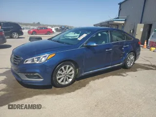 2017 Hyundai Sonata Sport with VIN 5NPE34AFXHH458456, listed as a Copart auction lot 48915075 with 62,512 mi miles and Salvage Title. Bid and sale history available at DreamBid. Image 1.