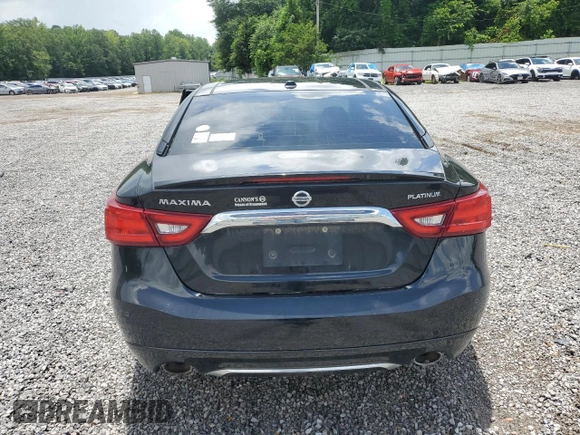 2017 Nissan Maxima Platinum with VIN 1N4AA6APXHC417917, listed as a Copart auction lot 61005785 with 103,836 mi miles and Salvage title. Bid and sale history available at DreamBid. Image 6.