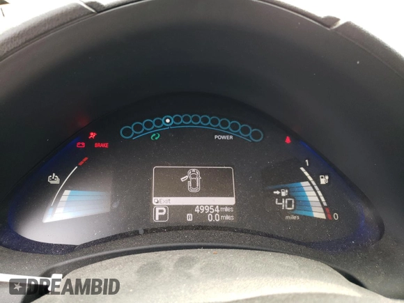 2015 Nissan LEAF SV with VIN 1N4AZ0CPXFC321642, listed as a Copart auction lot 69710373 with 49,954 mi miles. Bid and sale history available at carsss.com. Image 9.