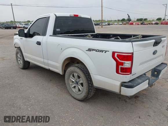 2018 Ford F-150 XL with VIN 1FTMF1CB6JKF34886, listed as a IAAI auction lot 42057393 with 129,936 mi miles and . Bid and sale history available at DreamBid. Image 3.