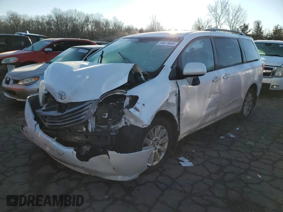 2016 Toyota Sienna Limited with VIN 5TDDK3DC3GS143212, listed as a Copart auction lot 85679694 with 150,340 mi miles and Salvage title. Bid and sale history available at DreamBid. Image 1.