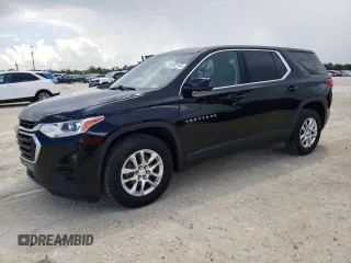 2018 Chevrolet Traverse LS with VIN 1GNERFKW8JJ136279, listed as a Copart auction lot 69132134 with 138,504 mi miles and Non Repairable. Bid and sale history available at carsss.com. Image 1.