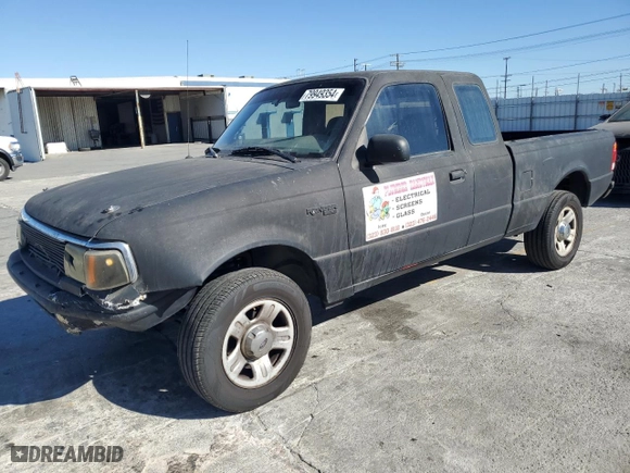 1997 Ford Ranger XL with VIN 1FTCR14A8VPB19246, listed as a Copart auction lot 79949354 with 153,116 mi miles and Salvage Title. Bid and sale history available at carsss.com. Image 1.