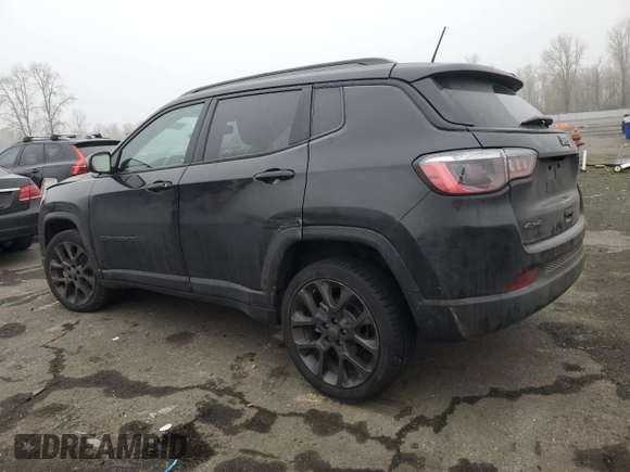 2021 Jeep Compass 80th Anniversary with VIN 3C4NJDEB0MT594957, listed as a Copart auction lot 88658715 with 87,360 mi miles and Salvage title. Bid and sale history available at DreamBid. Image 2.