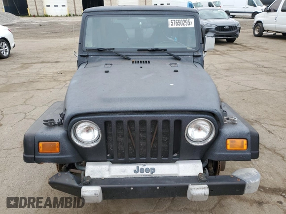 2002 Jeep Wrangler Sport z VIN 1J4FA49S22P763189, wystawiony jako Copart lot #57650295 z przebiegiem 197 383 mil mil oraz Czysty tytuł • Clean title. Historia ofert i sprzedaży dostępna na DreamBid. Obrazek 5.