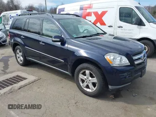2007 Mercedes-Benz GL-Class with VIN 4JGBF71E27A232948, listed as a IAAI auction lot 41757843 with 186,530 mi miles. Bid and sale history available at carsss.com. Image 1.