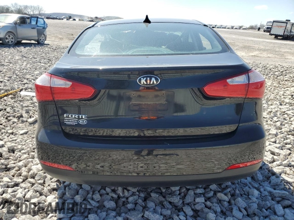2016 Kia Forte LX with VIN KNAFK4A68G5459835, listed as a Copart auction lot 49456215 with 0 mi miles and Salvage Title. Bid and sale history available at carsss.com. Image 6.