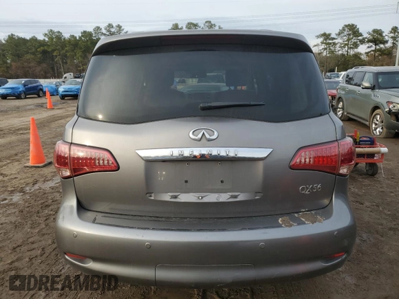 2013 Infiniti QX56 with VIN JN8AZ2NF1D9550722, listed as a Copart auction lot 42160175 with 243,578 mi miles and Salvage title. Bid and sale history available at DreamBid. Image 6.