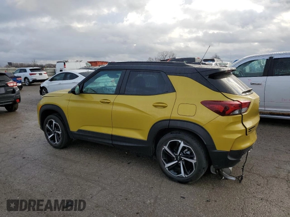 2023 Chevrolet TrailBlazer RS with VIN KL79MUSL1PB068846, listed as a Copart auction lot 48409504 with 26,392 mi miles and . Bid and sale history available at DreamBid. Image 2.
